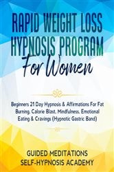 Rapid Weight Loss Hypnosis Program For Women Beginners 21 Day Hypnosis & Affirmations For Fat Burning, Calorie Blast, Mindfulness, Emotional Eating & Cravings (Hypnotic Gastric Band) | Free Book